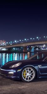 Panamera S,Город,Вид Сбоку,Тачки (Cars),Порш (Porsche),Ночь