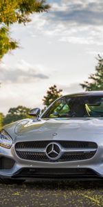 Mercedes Amg Gt S,Vue De Côté,Voitures,Argenté,Argent,Mercedes Benz