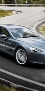 Rapide,2009,Астон Мартин (Aston Martin),Вид Сбоку,Скорость,Серый,Тачки (Cars)