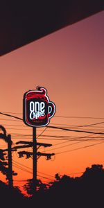 Signboard,Cafeteria,Night,Sign,Dark