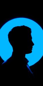 Silhouette,Profile,Dark,Human,Person,Circle