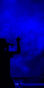 Silhouette,Singer,Smoke,Music