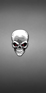 Skull,Grey,Art,Minimalism