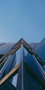 Sky,Building,Facade,Bottom View,Cities,Glass