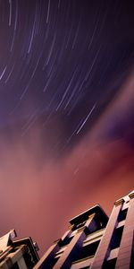 Sky,Building,Miscellanea,Miscellaneous,Distortion,Bottom View,Stars