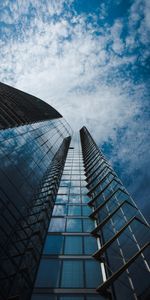 Sky,Building,Miscellanea,Miscellaneous,Facade,Bottom View,Glass