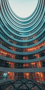 Sky,Building,Miscellanea,Miscellaneous,Round,Facade,Glass