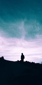 Nuages,Élévation,Silhouette,Sky,Sombre