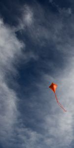 Cielo,Nubes,Vuelo,Cometa,Minimalismo