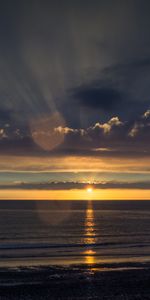 Nuages,Nature,Sky,Horizon,Coucher De Soleil,Eau,Mer