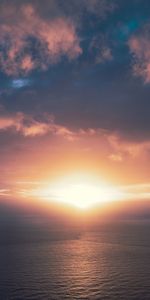 Plage De Newport,Lumière Du Soleil,Nature,Sky,Horizon,Californie,Océan,Nuages,Coucher De Soleil