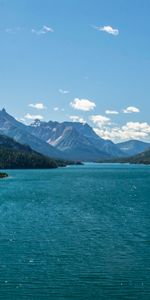 Sky,Clouds,Rocks,Lake,Holidays,Mountains