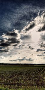 Nuages,Rangs,Nature,Domaine,Champ,Terre Arable,Terres Arables,Hdr,Lignes,Sky