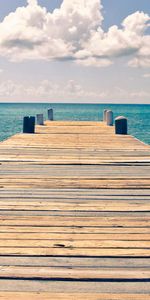 Sky,Clouds,Wharf,Pier,Nature,Sea