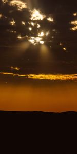 Nuages,Crépuscule,Sky,Sombre,Paysage