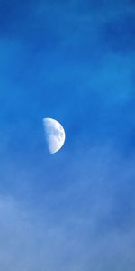 Sky,Evening,Minimalism,Moon