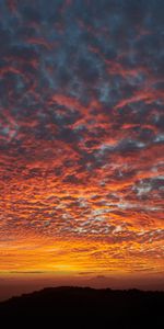 Sky,Fiery,Nature,Sunset,Clouds