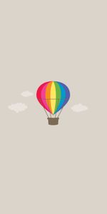 Sky,Flight,Balloon,Motley,Multicolored,Vector