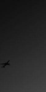 Cielo,Oscuro,Vuelo,Bw,Avión,Chb,Minimalismo