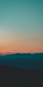 Sky,Hills,Nature,Sunset