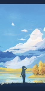 Sky,Landscape,Mountains,Art