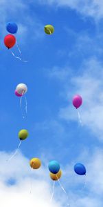 Cielo,Globos,Paisaje,Objetos