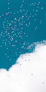 Cielo,Nubes,Globos,Miscelánea,Vuelo,Facilidad,Aflojar,Misceláneo