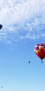 Sky,Miscellanea,Miscellaneous,Multicolored,Motley,Flight,Balloons