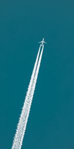 Sky,Miscellanea,Miscellaneous,Track,Trace,Jet Stream,Airplane,Plane