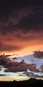 Sky,Mountains,Clouds,Mainly Cloudy,Overcast,Nature