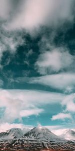 Sky,Mountains,Clouds,Nature,Iceland