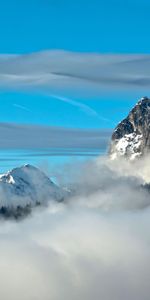 Sky,Mountains,Clouds,Parachute,Sports