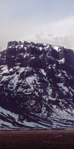 Sky,Mountains,Clouds,Snow,Nature