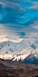 Sommet,Hauts,Fusionner,Confluent,Nature,Montagnes,Nuages,Sky