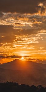 Naturaleza,Puesta Del Sol,Cielo,Montañas,Bosque