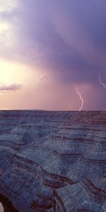 Sky,Mountains,Landscape,Lightning