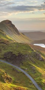 Sky,Mountains,Nature,Road,Lakes