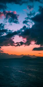 Sky,Mountains,Nature,Sunset,Sea