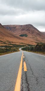 Sky,Mountains,Road,Markup,Nature