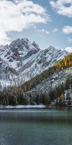 Naturaleza,Cielo,Montañas,Las Rocas,Rocas,Cubierto De Nieve,Nevado,Mar,Nieve