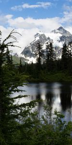 Naturaleza,Cielo,Montañas,Nieve,Lago,Nevado,Cubierto De Nieve,Vértice,Tops