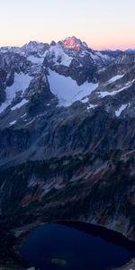 Sky,Mountains,Vertex,Snow Covered,Snowbound,Tops,Nature