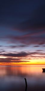 Sky,Nature,Evening,Calm,Boat,Sunset,Sea