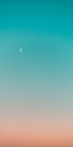 Sky,Nature,Minimalism,Moon,Gradient