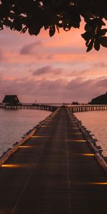 Cielo,Naturaleza,Puesta Del Sol,Mar,Muelle