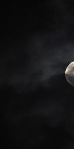 Cielo,Noche,Nubes,Oscuro,El Negro,Luna