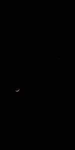 Cielo,Noche,El Negro,Luna,Minimalismo