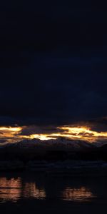 Sky,Night,Mountain,Lake,Argentina,Dark