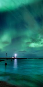 Sky,Sea,Night,Landscape