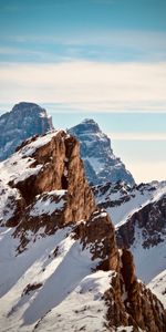 Montagne,Sommet,Retour Au Début,Couvert De Neige,Snowbound,Nature,Sky,Culminer,Neige